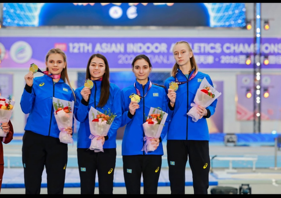 АЗИЯ ЧЕМПИОНАТЫНДА ЭСТАФЕТАДАҒЫ ӘЙЕЛДЕР ҚҰРАМАСЫНЫҢ ЖЕҢІСІ